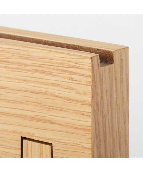 無印良品（MUJI） インテリア 壁に付けられる家具3連ハンガー オーク