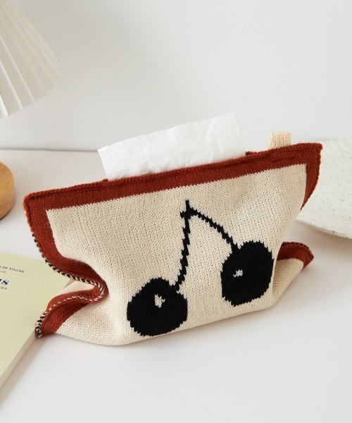 インテリア レトロジャガードニットティッシュケース : ZOZOTOWN Yahoo