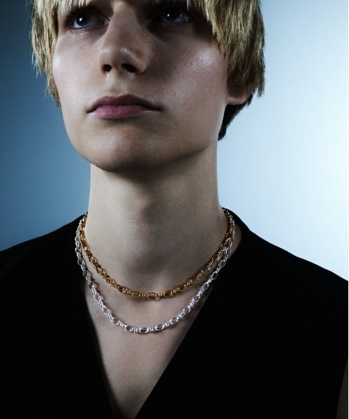 チョーカー 「quip queint」oval chain choker GD / QU040 レディースの画像