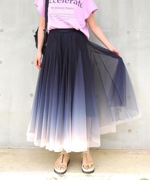 SALE☆ラス1即納★グラデーションチュールスカート Size:S Q スカート グラデーションチュールスカート : ZOZOTOWN Yahoo