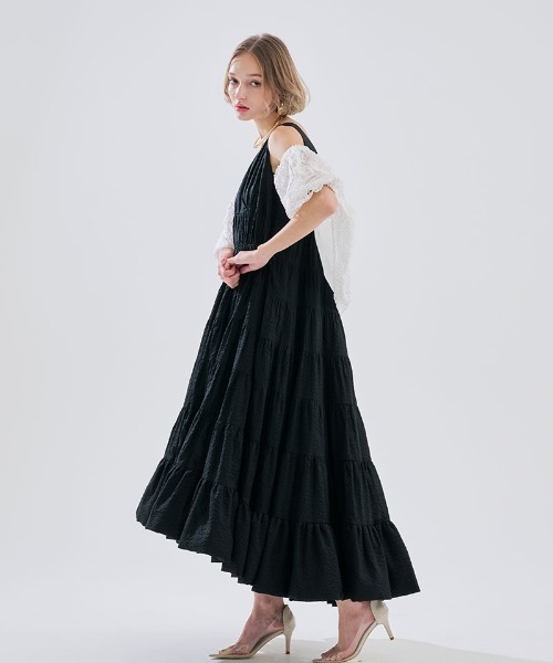 良品◆ジェンヌ　ラグジュアリーレーススリーブ　黒　ブラック1854 ニット セーター ラグジュアリーレーススリーブ レディース