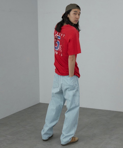 Levi’s MONSTERS ホワイト デニム ルーズ ペインター パンツ Levi's MONSTERS ホワイト デニム ルーズ ペインター パンツ