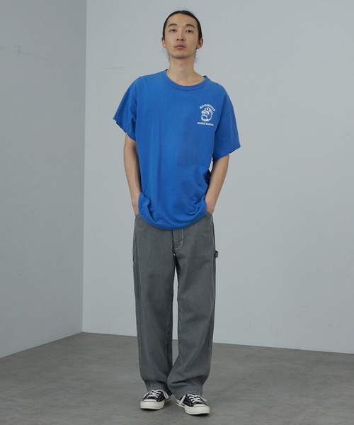 Lee DUNGAREES デニムペインターパンツペンキルーズワイドジーンズ DUNGAREES ワイドペインターパンツ/デニム セットアップ可【ユニ