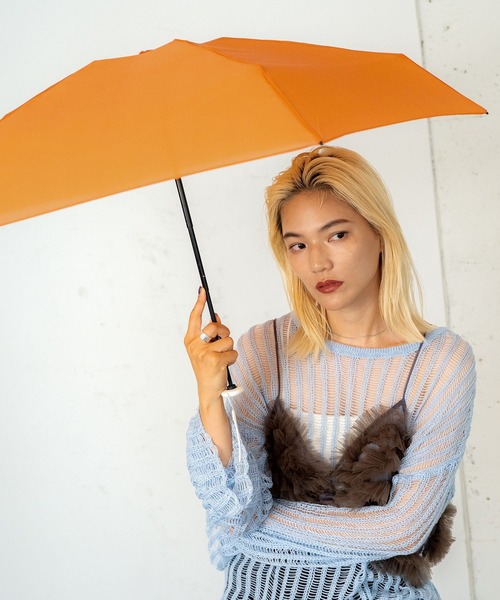 Wpc. 折りたたみ傘 折り畳み 晴雨兼用 ベビーアンブレラ ソリッド 雨傘
