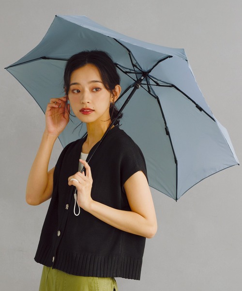Wpc. 折りたたみ傘 折り畳み 晴雨兼用 ベビーアンブレラ ソリッド 雨傘
