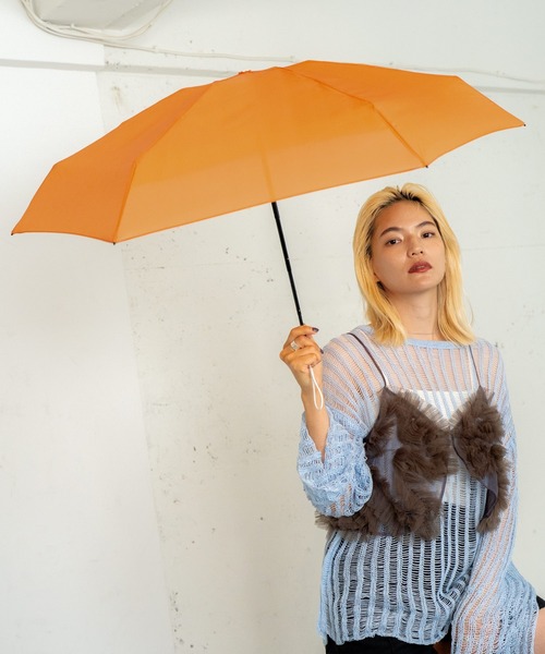 Wpc. 折りたたみ傘 折り畳み 晴雨兼用 ベビーアンブレラ ソリッド 雨傘