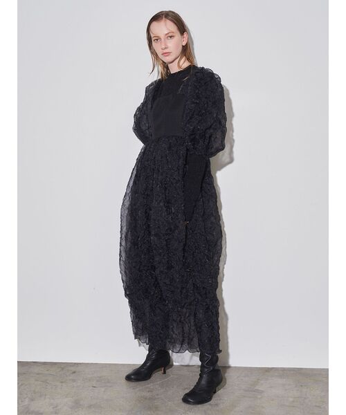 ELENDEEK（エレンディーク） ワンピース クランプルプリーツワンピース