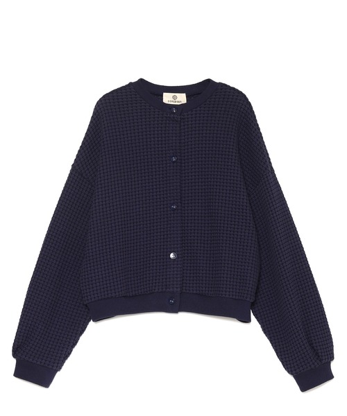 カーディガン SEAGREEN(シーグリーン)BIG WAFFLE CARDIGAN レディース