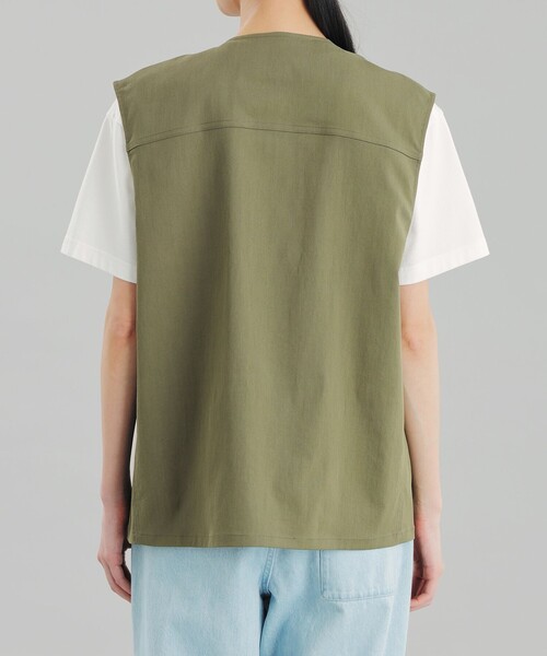 綿/先染めネップ入り・「山頭火」背中に手描き絵・作務衣