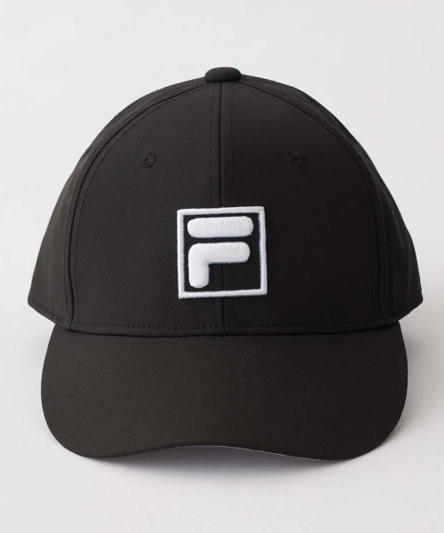 【美品】FILA GOLF セットアップ キャップ スパッツ FILA GOLF キャップ 帽子 「FILA GOLF/フィラゴルフ」ツイル
