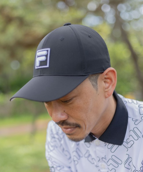 【美品】FILA GOLF セットアップ キャップ スパッツ FILA GOLF キャップ 帽子 「FILA GOLF/フィラゴルフ」遮熱