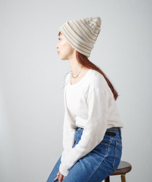 RACAL ニット帽 ニットキャップ Japanese Paper Blend Multi Stripe