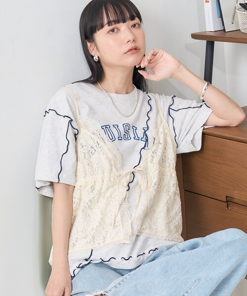 FREAK'S STORE（フリークスストア） tシャツ 半袖 配色ロゴメローT