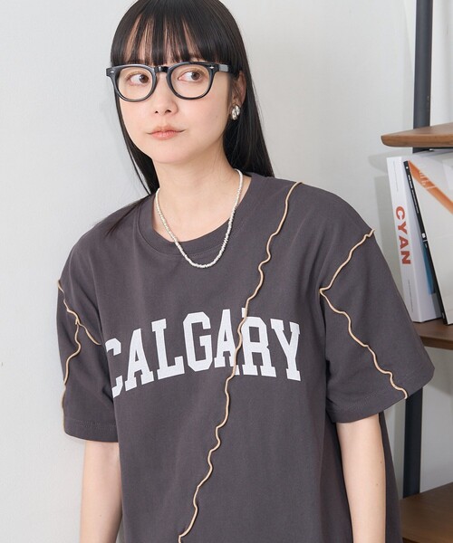 FREAK'S STORE（フリークスストア） tシャツ 半袖 配色ロゴメローT