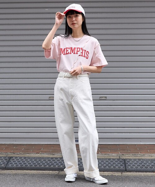 FREAK'S STORE（フリークスストア） tシャツ 半袖 配色ロゴメローT