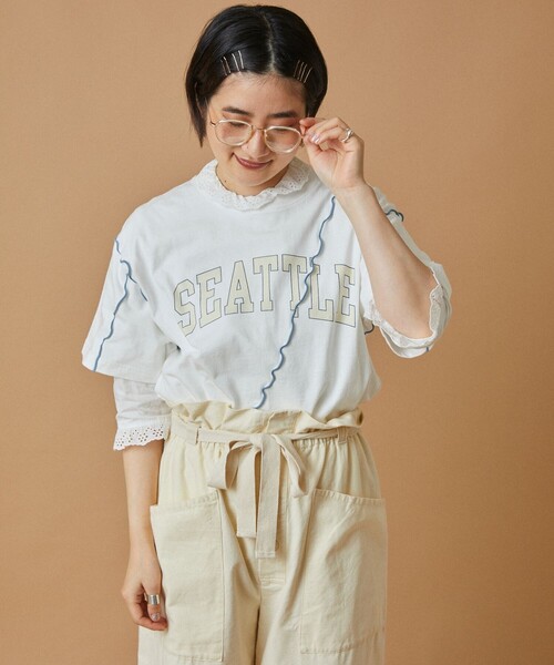 FREAK'S STORE（フリークスストア） tシャツ 半袖 配色ロゴメローT