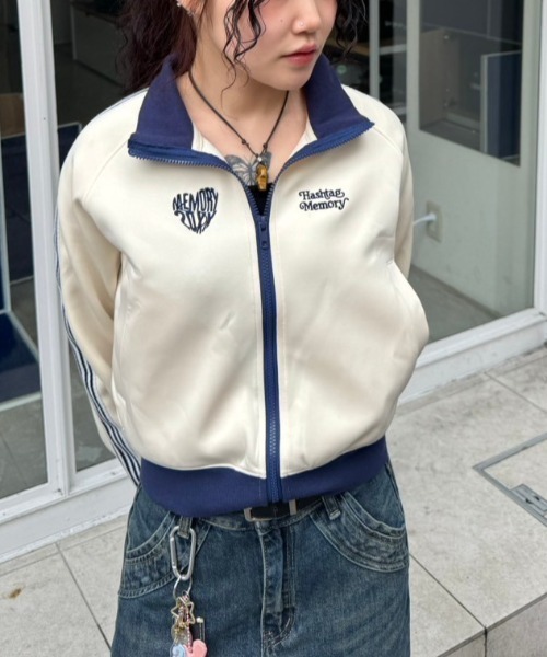 yumi様　ダブルスタンダード　配色ラインショートジャージブルゾン yumi様 ダブルスタンダード 配色ラインショートジャージブルゾン