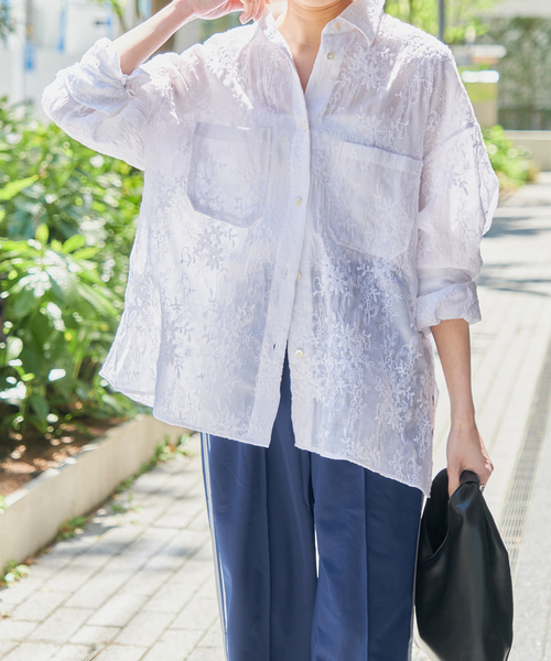 Spick＆Span（スピック アンド スパン） シャツ ブラウス シアーエン 