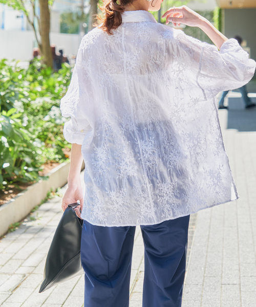 Spick＆Span（スピック アンド スパン） シャツ ブラウス シアーエン