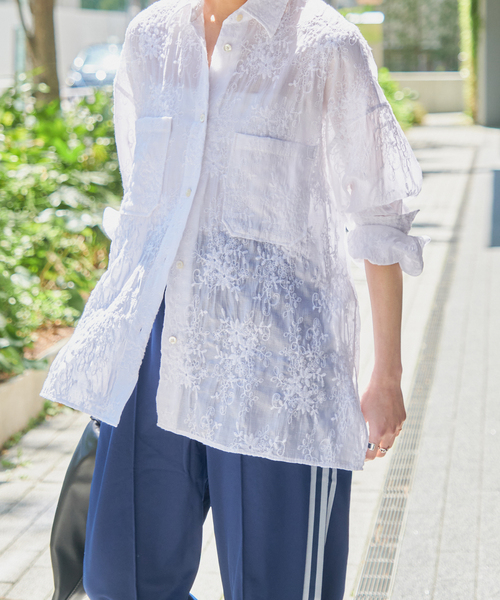 Spick＆Span（スピック アンド スパン） シャツ ブラウス シアーエン