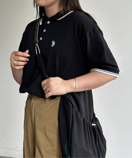 【新品・未使用】ポロ ラルフ ローレン ポロシャツ sizeS 半袖レディース ラルフローレンピンク半袖ポロシャツホースロゴ刺繍160女性S