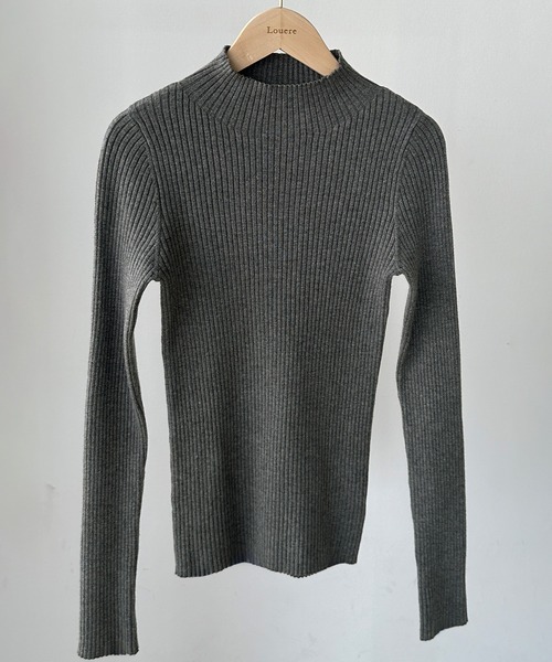 Louere ニット セーター ハイネックリブニット レディース