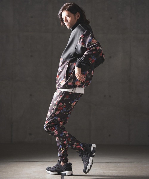 GLIMCLAP パンツ mp12532- Tight fit track pants -revival
