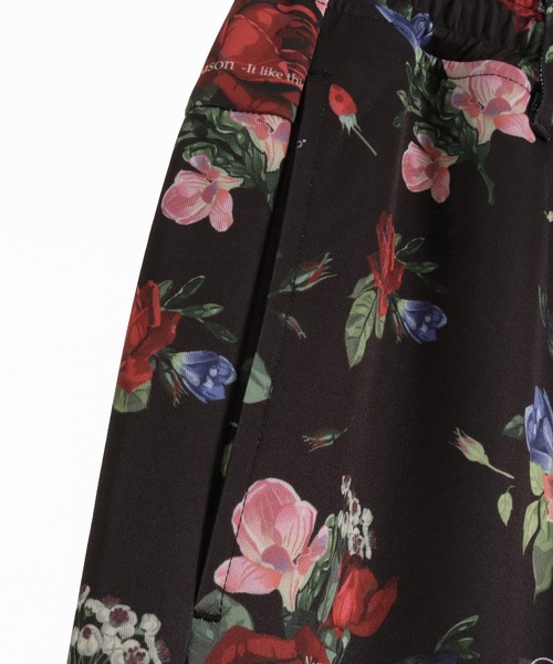 GLIMCLAP パンツ mp12532- Tight fit track pants -revival botanical