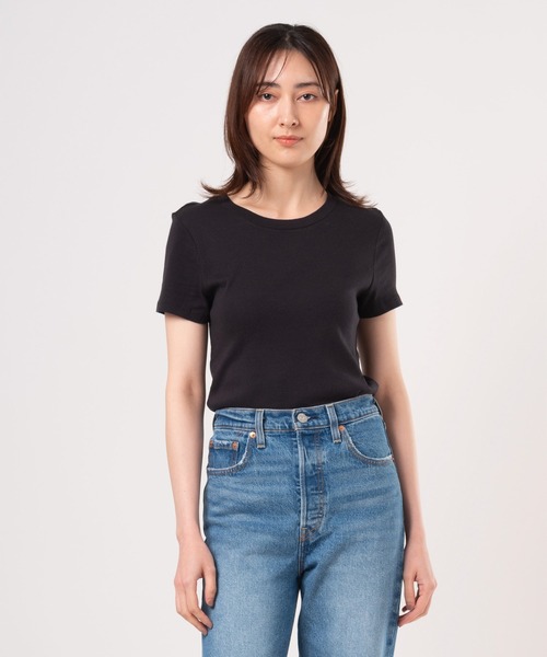 売れ筋商品|||リーバイス Tシャツ トップス レディース Plus Size Hayes Short-Sleeve T-Shirt Anthracite Night Hayes Short Sleeve T-shirt (plus Size) - Black | Levi's® US