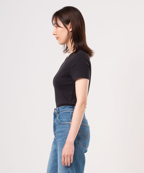 売れ筋商品|||リーバイス Tシャツ レディース トップス DRY GOODS TEE - Basic T-shirt - anthracite night Levi's tシャツ Levi's/リーバイス エッセンシャル Tシャツ