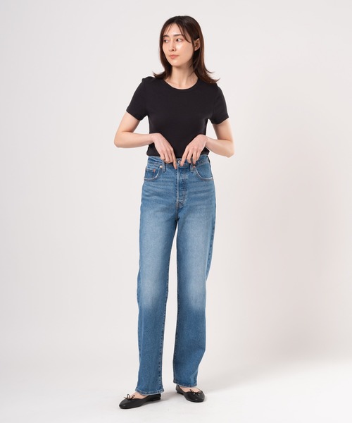 売れ筋商品|||リーバイス Tシャツ レディース トップス DRY GOODS TEE - Basic T-shirt - anthracite night Levi's tシャツ Levi's/リーバイス エッセンシャル Tシャツ