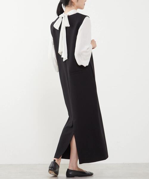 リエス ワンピース ドレス ノースリーブ L 黒 Liesse ワンピース ノースリーブワンピース : ZOZOTOWN Yahoo!店