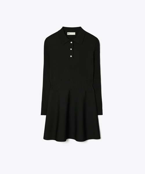 TORY BURCH（トリーバーチ） ワンピース テックニット ロングスリーブ
