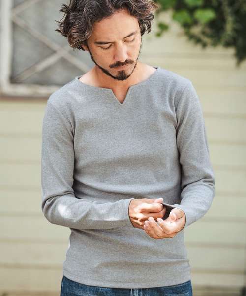 CAMBIO tシャツ mlt4854- ヘビーウエイトフライスキーネックカットソー