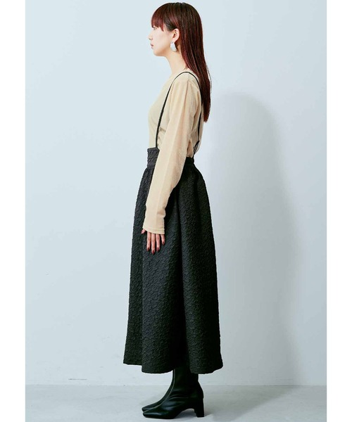 MEDE19F スカート MEDE19F ふくれジャカード風素材の