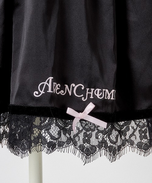 AVENCHUMU ワンピース Dot tulle ＆ ribbon satin babydoll