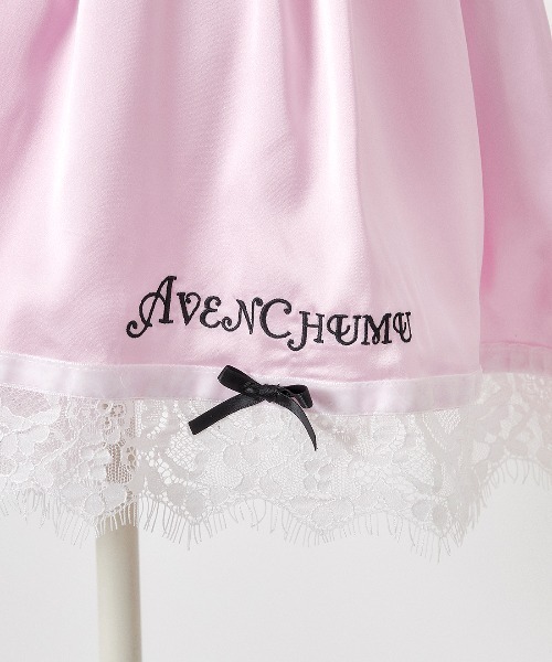 ワンピース AVENCHUMU Dot tulle&ribbon baby doll AVENCHUMU ワンピース Dot tulle ＆ ribbon satin babydoll