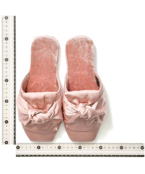 Francfranc（フランフラン） スリッパ クラッシュベロア×サテン ルーム