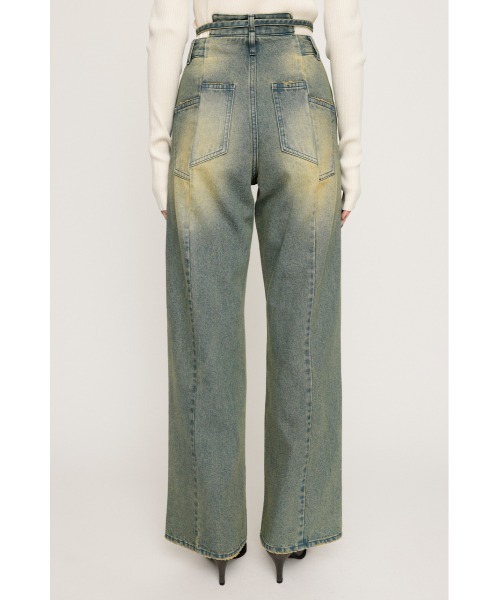 SLY ジーンズ デニム デニムパンツ CUT OFF WAIST STRAIGHT PT
