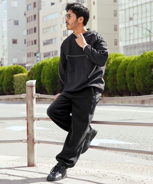 JIGGYS SHOP（ジギーズショップ） パンツ フリース×タフタ切替イージー