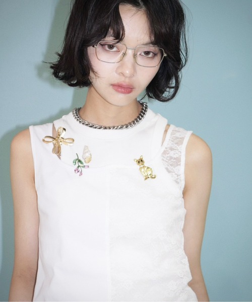 アクセサリー yae 3set vintage like brooch yae（ヤエ）の「3set vintage like brooch / ヴィンテージライク