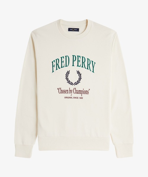 ［Fumi17］FRED PERRY ロゴ 刺繍 スウェット FRED PERRY/ワンポイント ロゴ 刺繍 スウェット【限定展開