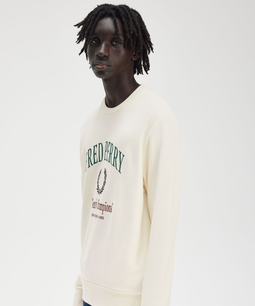 FRED PERRY : Champion スウェット FRED PERRY トレーナー スウェット Embroidered Champion