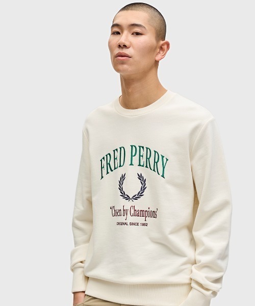 FRED PERRY : Champion スウェット FRED PERRY トレーナー スウェット Embroidered Champion
