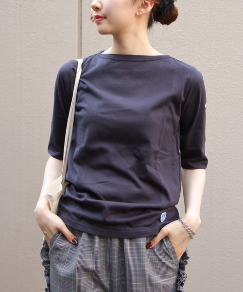 ORCIVAL tシャツ ORCIVAL/オーシバル ボートネックハーフ