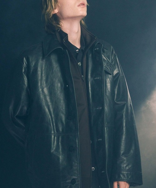 【MAISON SPECIAL】メゾンスペシャル レザー ジャケット コート MAISON SPECIAL（メゾンスペシャル） レザージャケット 0 ブラック