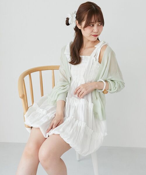 MAJESTIC LEGON（マジェスティックレゴン） チュニック 肩リボン