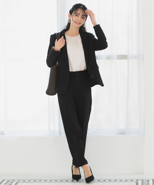 スーツ 「オフィスカジュアル/洗える/防シワ/UV/花粉防止」シンプル