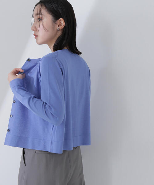 NATURAL BEAUTY BASIC 長袖カーディガン　七分袖セット N.Natural Beauty Basic アンサンブル バイカラーカーディガン