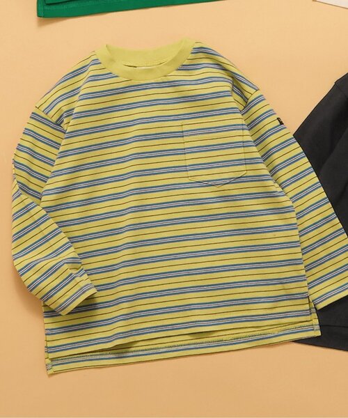 人気ブランド BREEZE tシャツ 「WEB限定/ジュニア対応」無地ボーダー長袖T 帽子